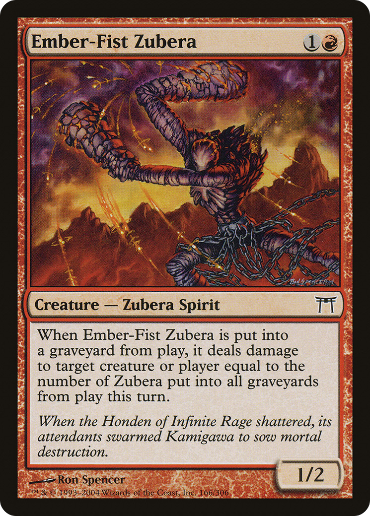 Ember-Fist Zubera (CHK-166) - Champions of Kamigawa