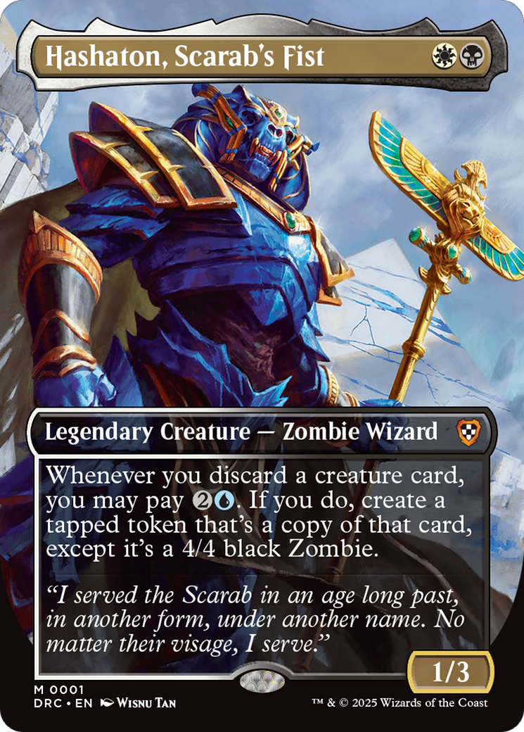 Hashaton, Scarab's Fist (DRC-001) - Commander: Aetherdrift Foil