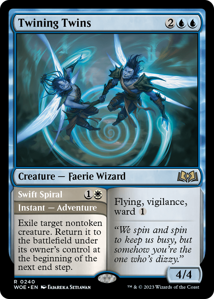 Twining Twins // Swift Spiral (WOE-240) - Wilds of Eldraine Foil