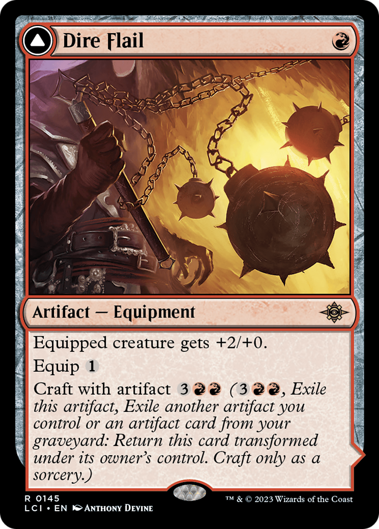 Dire Flail // Dire Blunderbuss (LCI-145) - The Lost Caverns of Ixalan