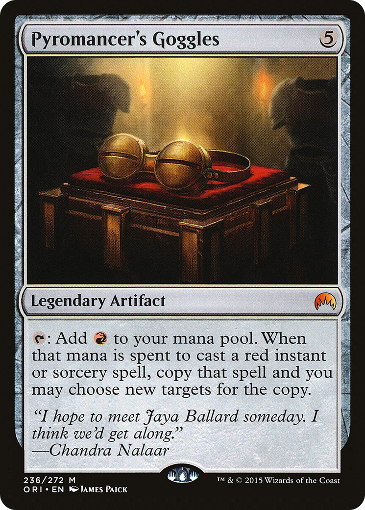 Pyromancer's Goggles (ORI-236) - Magic Origins Foil