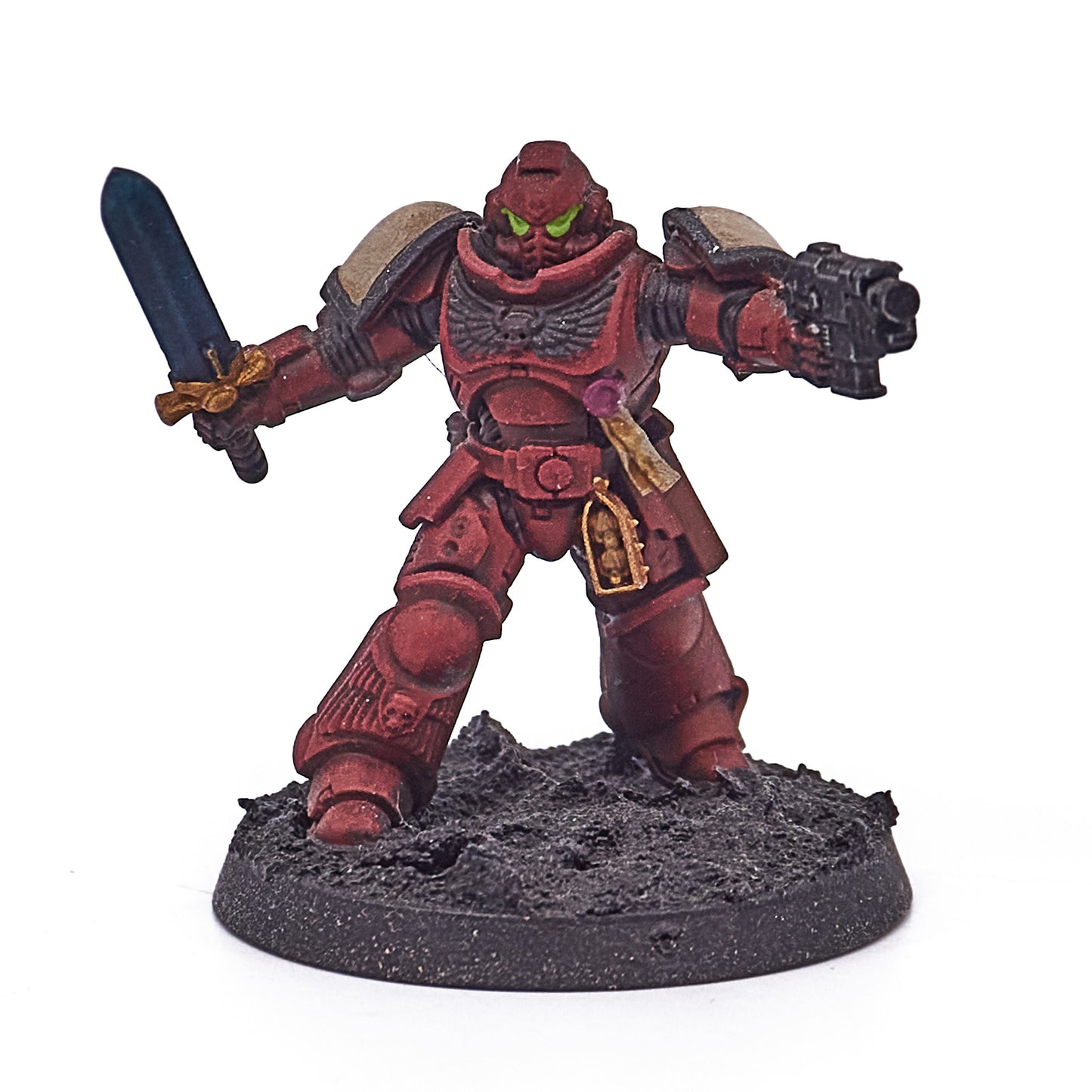 Space Marines - Lieutenant with Power Sword (13814-V) - Used