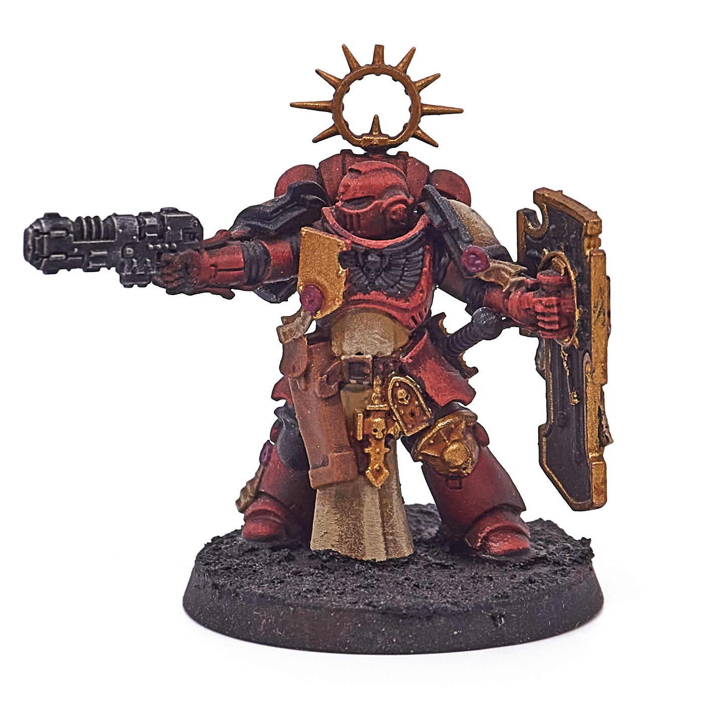 Space Marines - Lieutenant with Storm Shield (13819-V) - Used