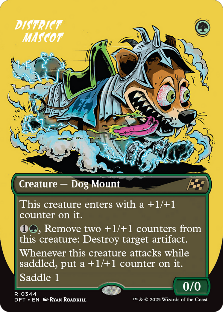 District Mascot (DFT-344) - Aetherdrift (Borderless) Foil