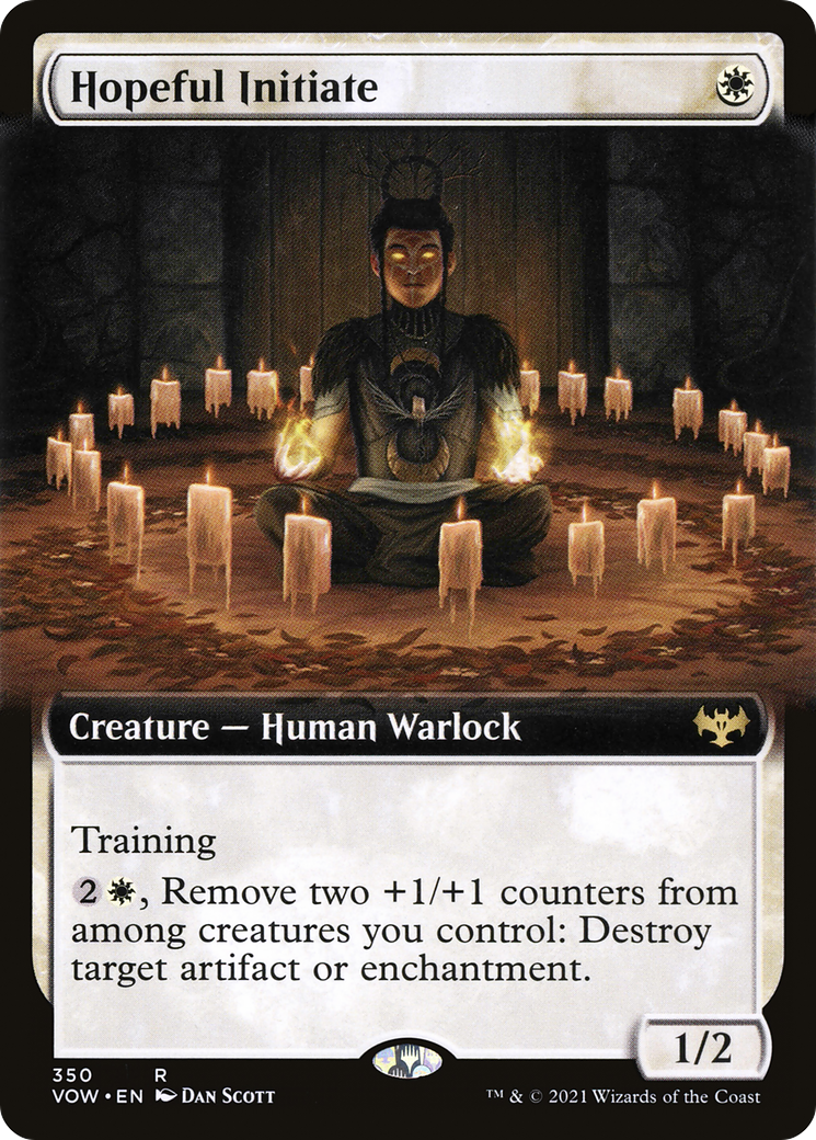 Hopeful Initiate (VOW-350) - Innistrad: Crimson Vow: (Extended Art)
