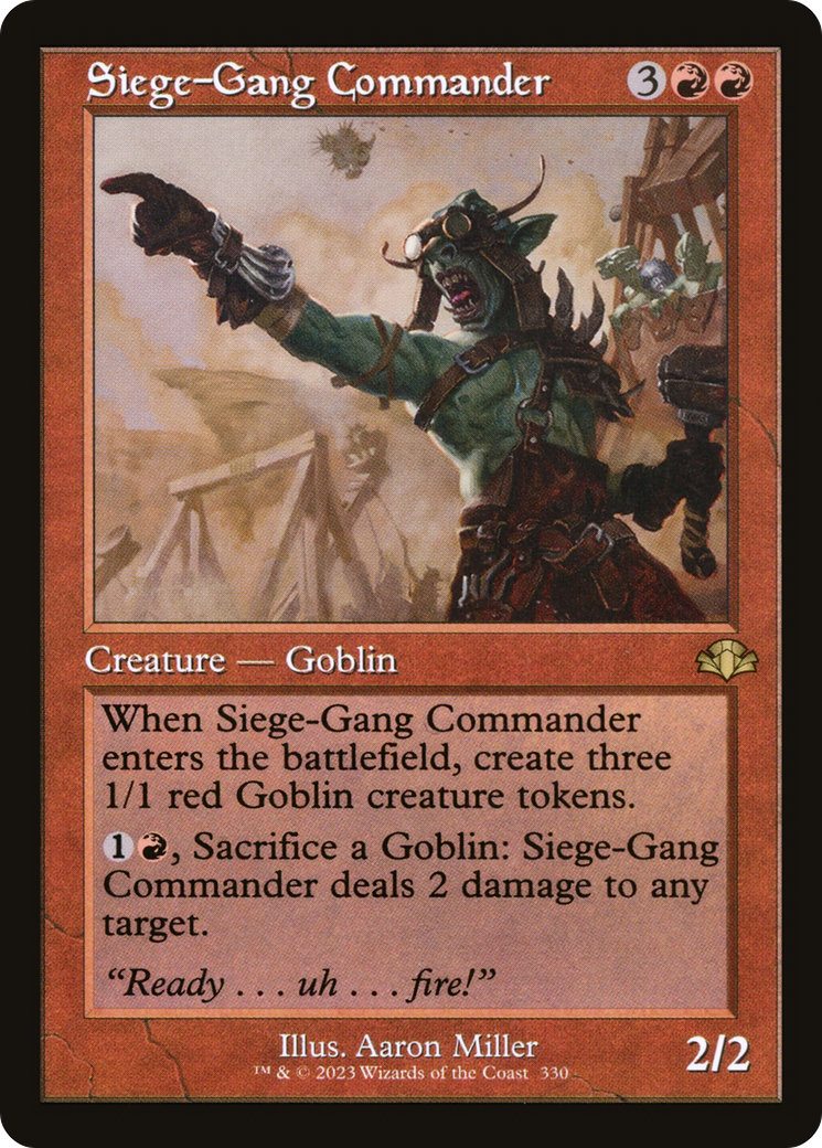 Siege-Gang Commander (DMR-330) - Dominaria Remastered Foil