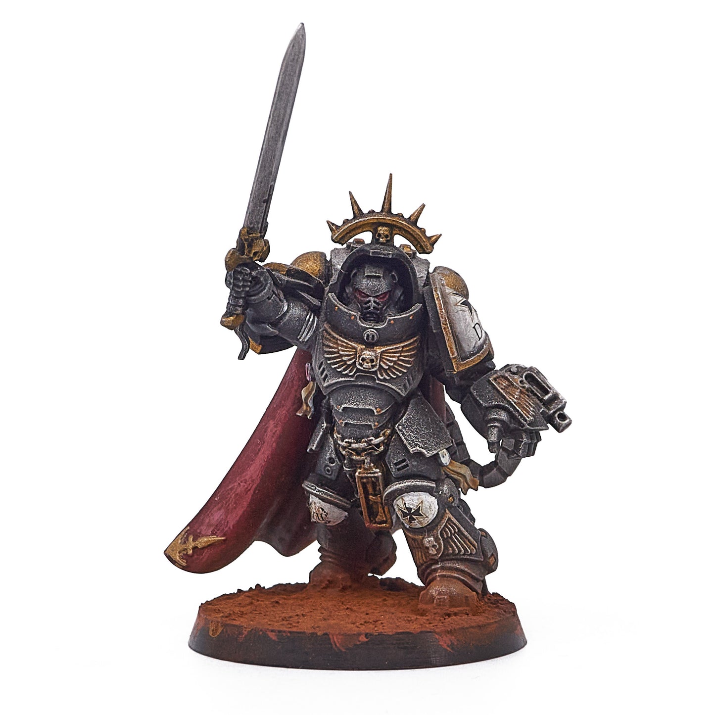 Black Templars - Captain in Gravis Armour (17366-V) - Used
