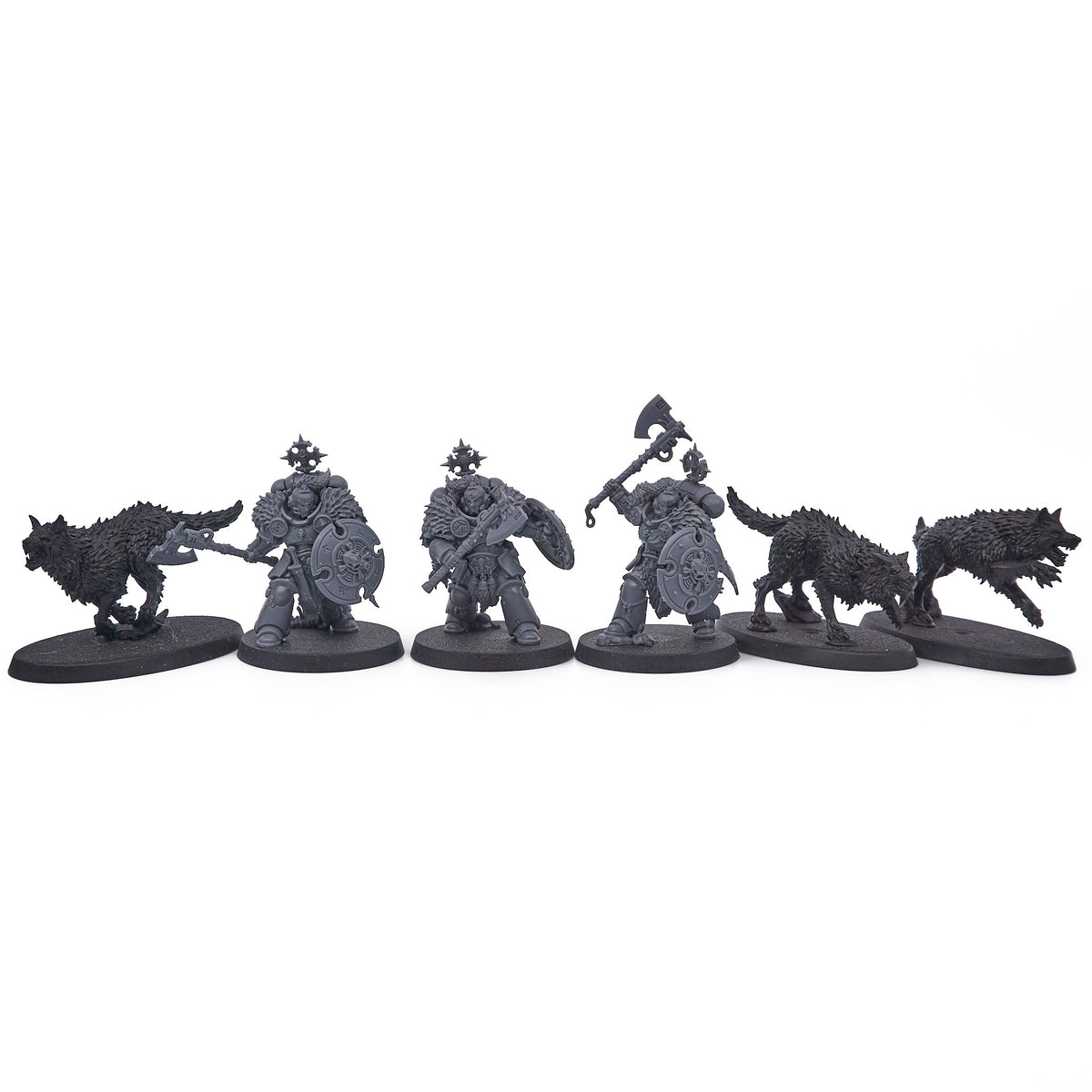 Space Wolves - Wolf Guard Headtakers (18943-V) - Used
