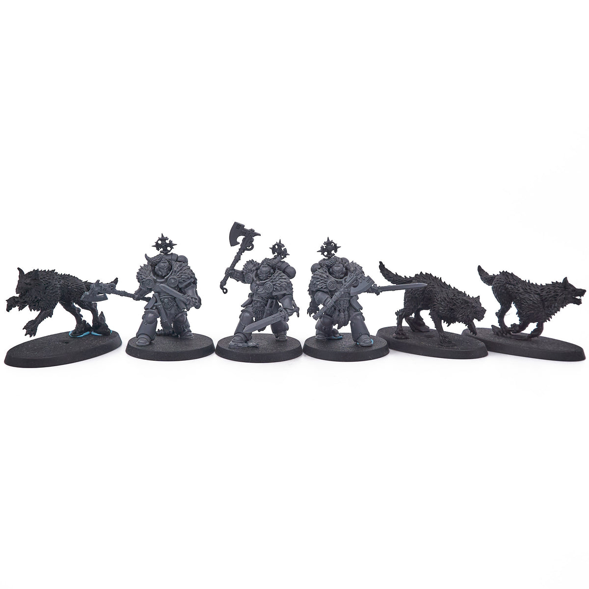 Space Wolves - Wolf Guard Headtakers (18944-V) - Used