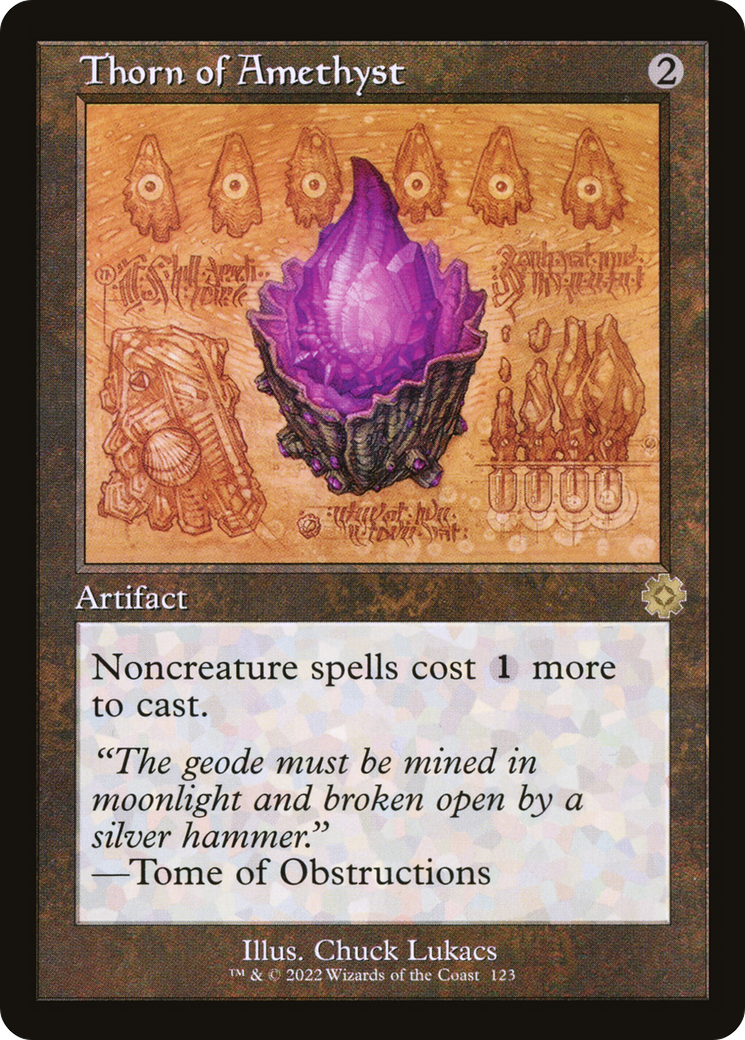Thorn of Amethyst (BRR-123) - The Brothers' War Retro Artifacts Foil