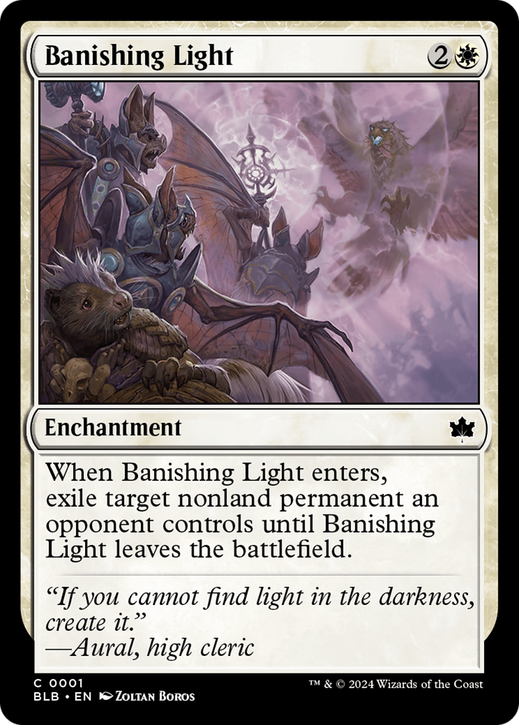 Banishing Light (BLB-001) - Bloomburrow Foil