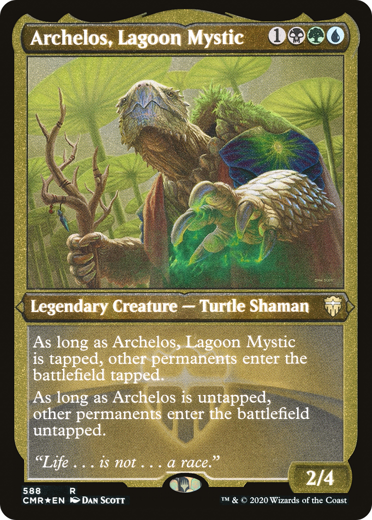 Archelos, Lagoon Mystic (CMR-588) - Commander Legends Foil