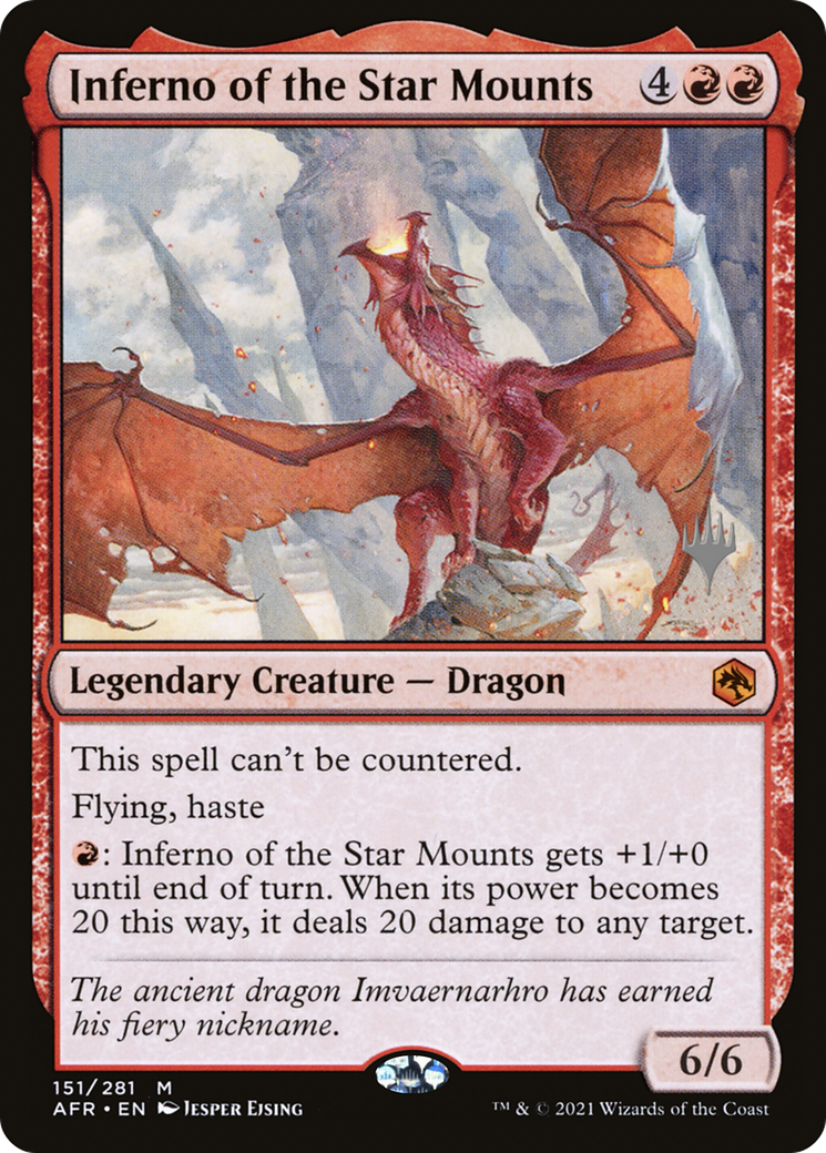 Inferno of the Star Mounts (PPAFR-151P) - Adventures in the Forgotten Realms Promos Foil