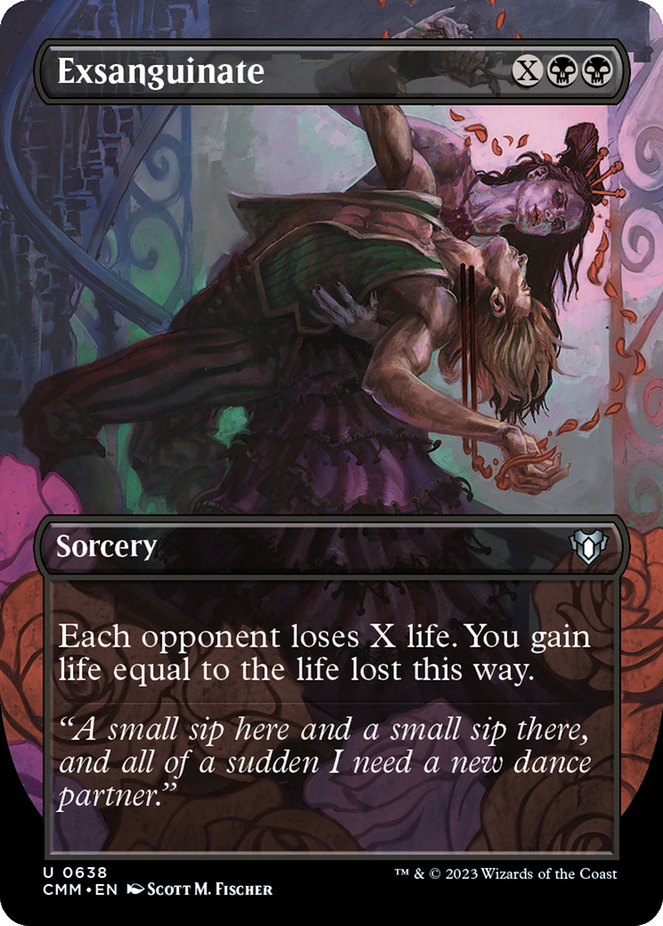 Exsanguinate (CMM-638) - Commander Masters (Borderless) Foil