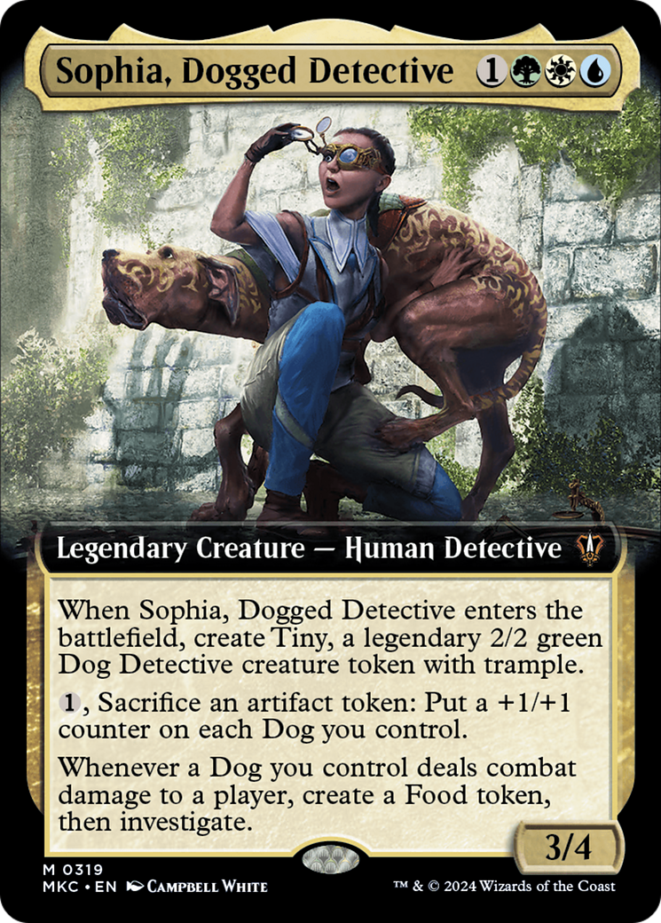 Sophia, Dogged Detective (MKC-319) - Murders at Karlov Manor Commander: (Extended Art) Foil