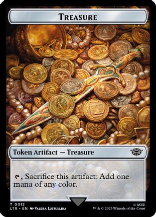 Treasure // Food (0009) Double-Sided Token (LTR-12 // 9) - The Lord of the Rings: Tales of Middle-earth