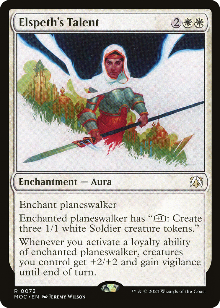 Elspeth's Talent (MOC-072) - March of the Machine Commander Foil