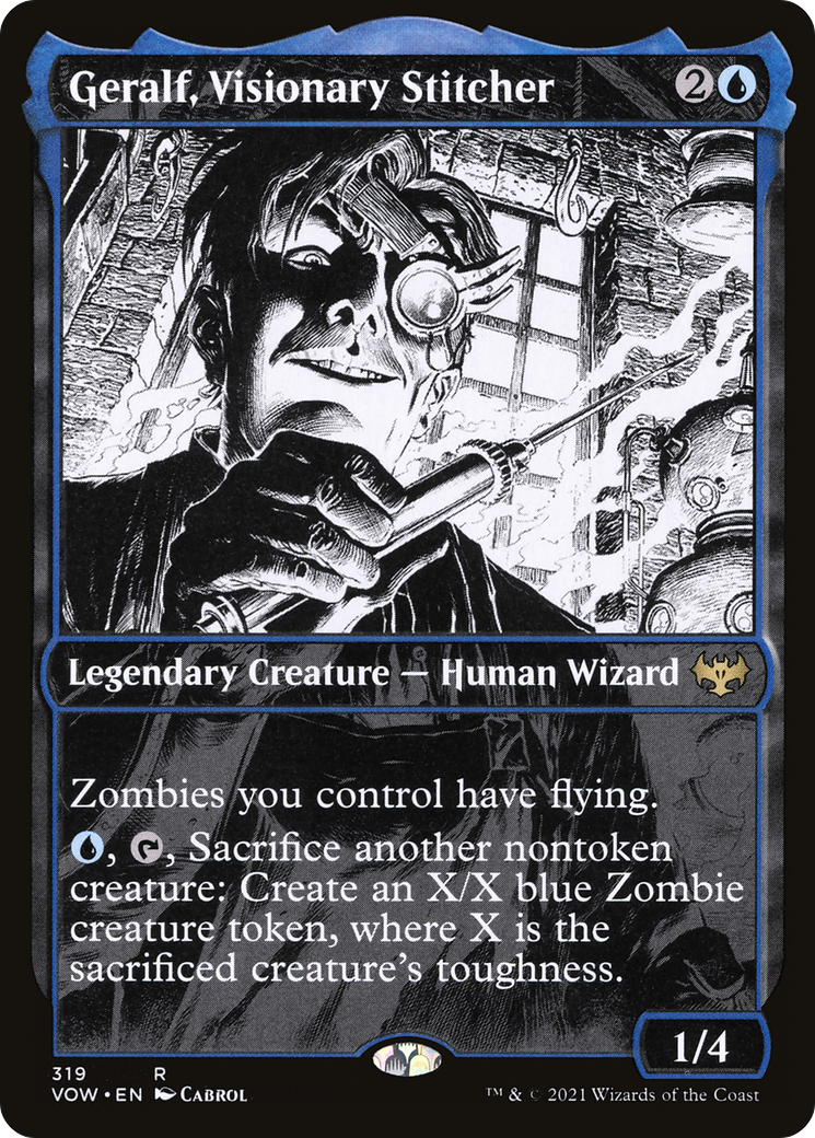 Geralf, Visionary Stitcher (VOW-319) - Innistrad: Crimson Vow: (Showcase)