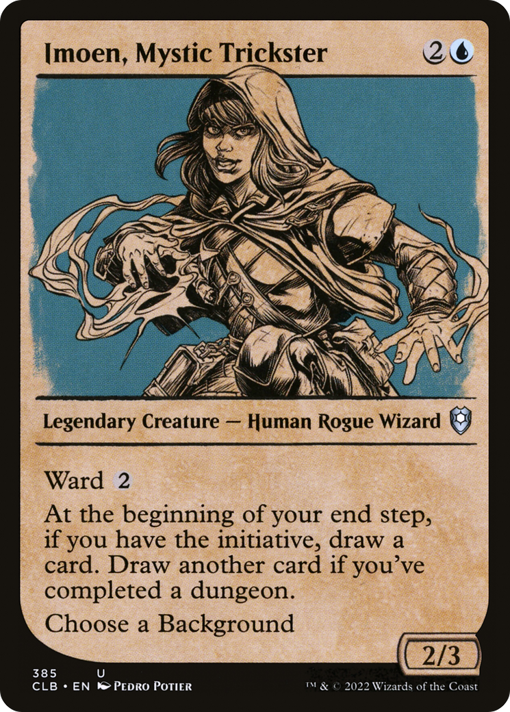 Imoen, Mystic Trickster (CLB-385) - Commander Legends: Battle for Baldur's Gate: (Showcase) Foil
