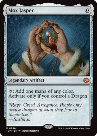 Mox Jasper (PPTDM-246) - Promo Pack: Tarkir: Dragonstorm Foil