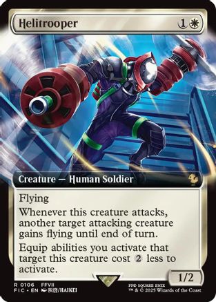 Helitrooper (Extended Art) (FIC-106) - Commander: FINAL FANTASY Foil