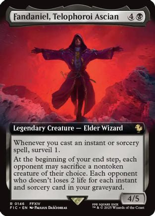 Fandaniel, Telophoroi Ascian (Extended Art) (FIC-146) - Commander: FINAL FANTASY Foil