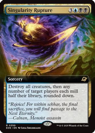 Singularity Rupture (Extended Art) (EOE-350) - Edge of Eternities Foil