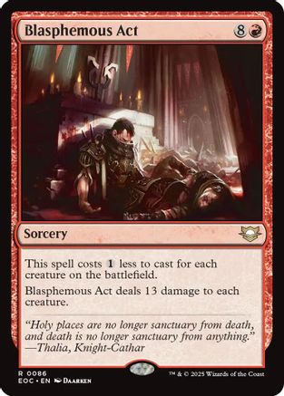 Blasphemous Act (EOC-086) - Commander: Edge of Eternities