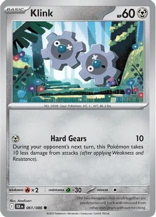 Klink 061/086 - Reverse Holofoil SV Black Bolt - Common