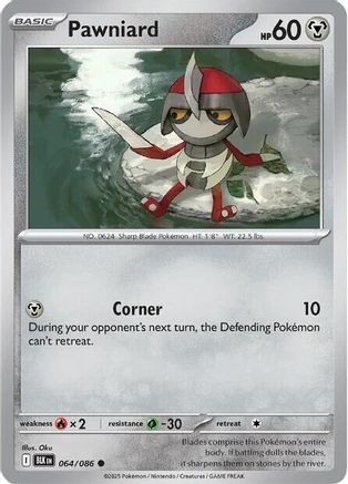 Pawniard 064/086 - Reverse Holofoil SV Black Bolt - Common