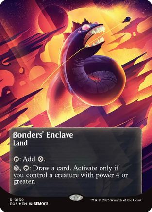 Bonders' Enclave (0136) (Borderless) (Galaxy Foil) (EOS-139) - Edge of Eternities: Stellar Sights Foil