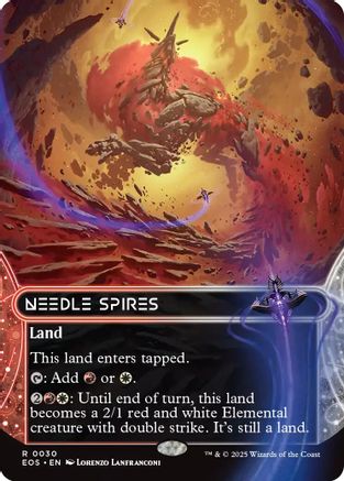 Needle Spires (0030) (Borderless) (EOE-030) - Edge of Eternities Foil