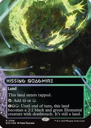 Hissing Quagmire (0109) (Borderless) (Galaxy Foil) (EOE-109) - Edge of Eternities Foil