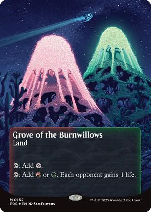 Grove of the Burnwillows (0152) (Borderless) (Galaxy Foil) (EOE-152) - Edge of Eternities Foil