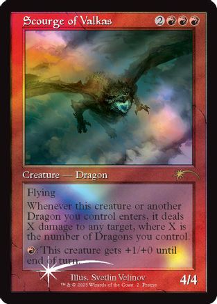 Scourge of Valkas (Retro Frame) (SLD-002) - Secret Lair Drop Series Foil