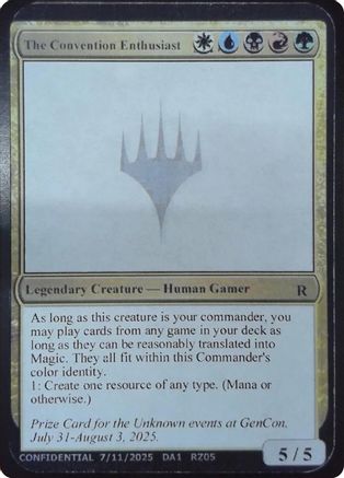The Convention Enthusiast (-) - Un-Known Event Playtest Cards