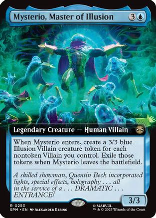 Mysterio, Master of Illusion (Extended Card) (SPM-253) - Marvel's Spider-Man Foil