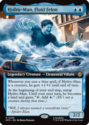 Hydro-Man, Fluid Felon (Extended Art) (SPM-250) - Marvel's Spider-Man Foil