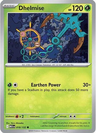 Dhelmise 018/132 ME01 Mega Evolution - Common