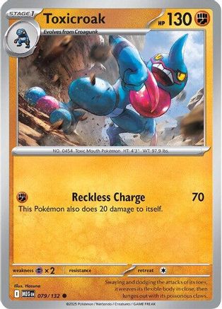 Toxicroak 079/132 ME01 Mega Evolution - Common