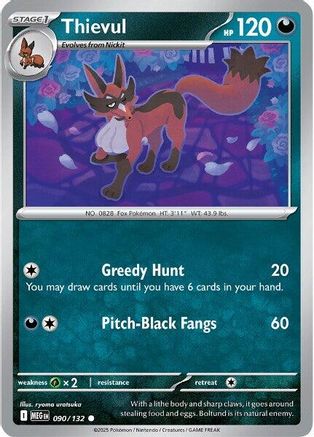 Thievul 090/132 ME01 Mega Evolution - Common