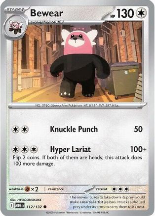 Bewear 112/132 ME01 Mega Evolution - Common