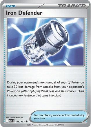 Iron Defender 118/132 ME01 Mega Evolution - Uncommon