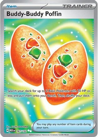 Buddy-Buddy Poffin 167/132 - Holofoil ME01 Mega Evolution - Ultra Rare