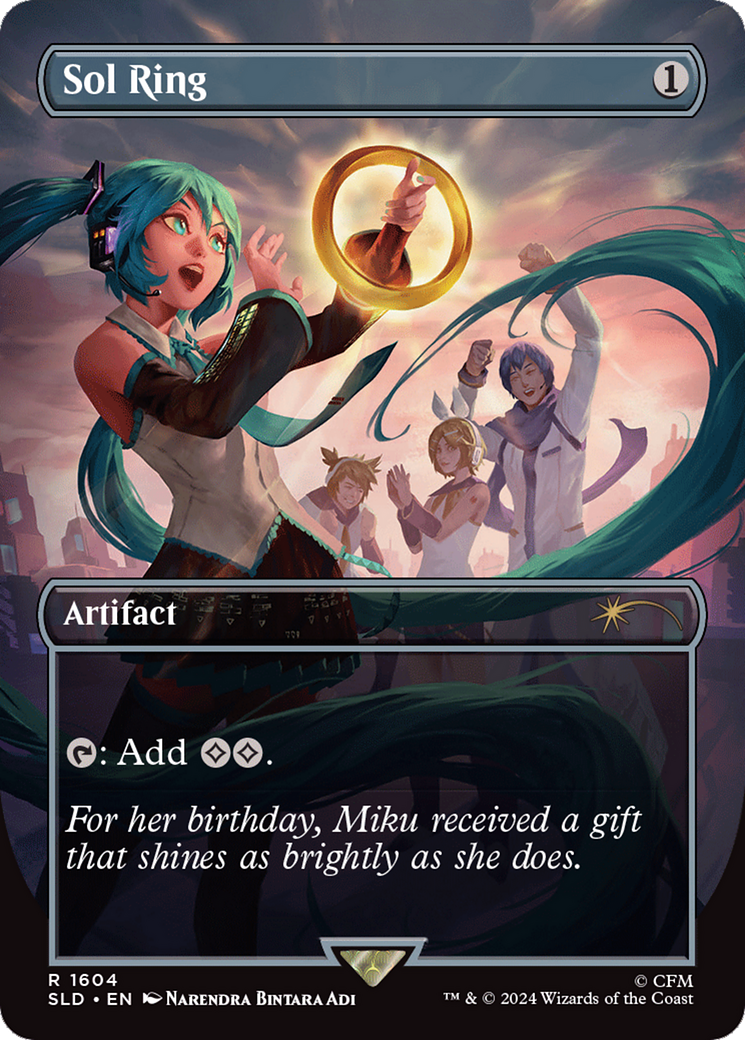 Sol Ring (SLD-1604) - Secret Lair Drop (Borderless) Foil
