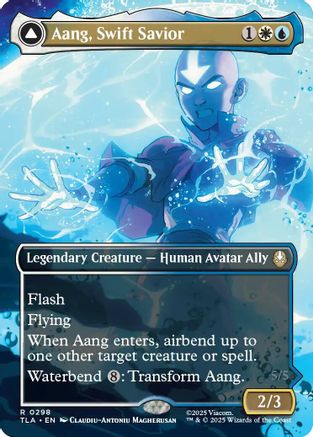 Aang, Swift Savior (0298) (Borderless) (TLA-298) - Avatar: The Last Airbender