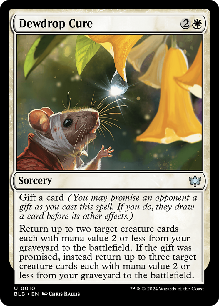 Dewdrop Cure (BLB-010) - Bloomburrow Foil