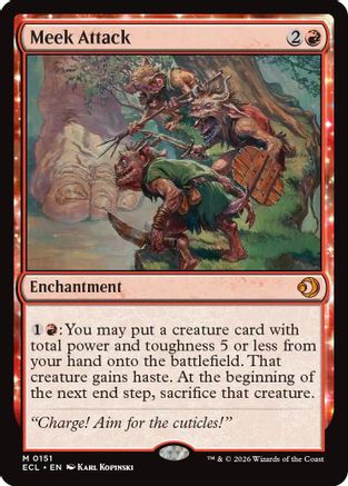 Meek Attack (ECL-151) - Lorwyn Eclipsed
