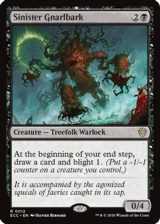 Sinister Gnarlbark (ECC-012) - Commander: Lorwyn Eclipsed