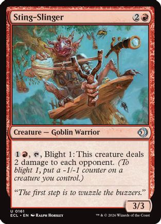 Sting-Slinger (ECL-161) - Lorwyn Eclipsed Foil